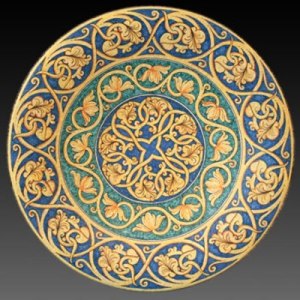 Caltagirone - Piatto da parete in ceram. multic.
