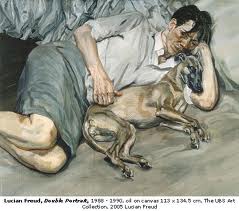 Lucian Greud - Uomo con il suo cane