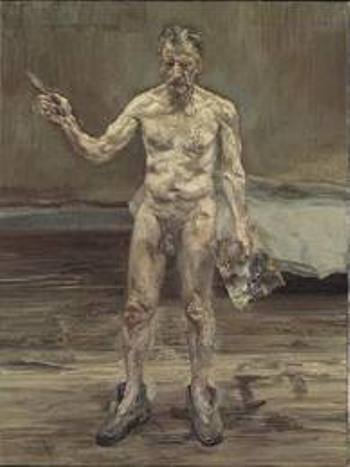 Lucien Freud - Nudo di Uomo- Probabilmente suo autoritratto