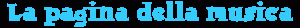 La pagina della musica